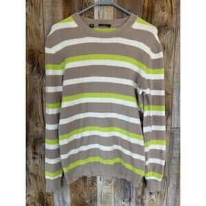 Saks Fifth Avenue Modern Sweater Small Made In Italy Cotton Blend Womens